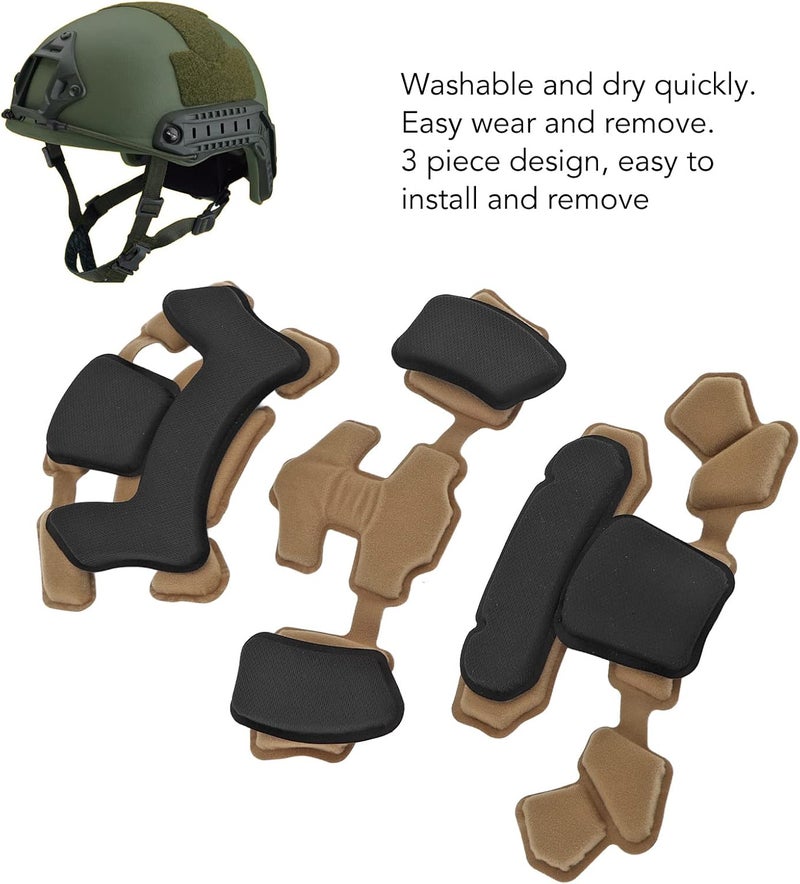 Sunicon Combat Helmet Padding Kit, Adjustable Chin Strap Dial Suspension System with Bolts and Screws for Fast for MICH for Wendy Helmet (Mud Spongeand Suspension) - Image 2